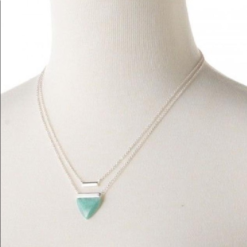 🆕 Triangle Stone Pendant Necklace